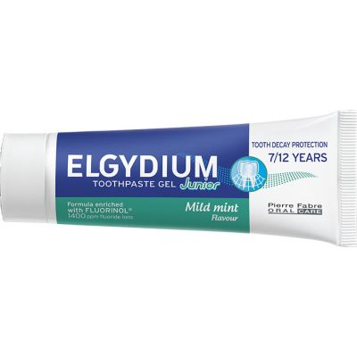Elgydium Οδοντόκρεμα Junior Mild Mint 50ml 1400 ppm με Ήπια Γεύση  Μέντας για 7/12 χρονών