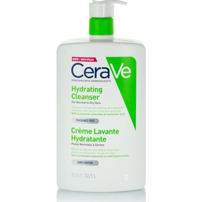 CeraVe Hydrating Cleanser Cream for Normal to Dry Skin 1Lt