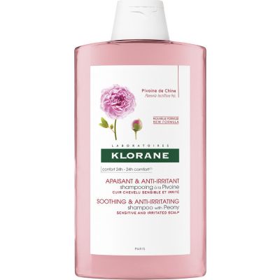KLORANE Σαμπουάν για Ευαίσθητο τριχωτό με Παιώνια Soothing- Sensitive Scalp Shampoo with Organic Peony 400ml