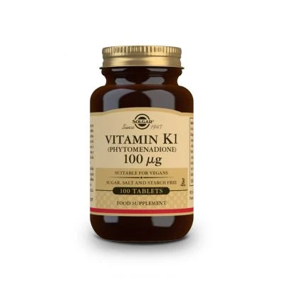 SOLGAR Vitamin K1 100 μg 100 tabs
