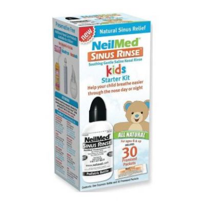 NeilMed Sinus Rinse Kids Starter Kit Σύστημα Ρινικών Πλύσεων για Παιδιά από 4 ετών 120ml και 30 Ανταλλακτικά Φακελάκια