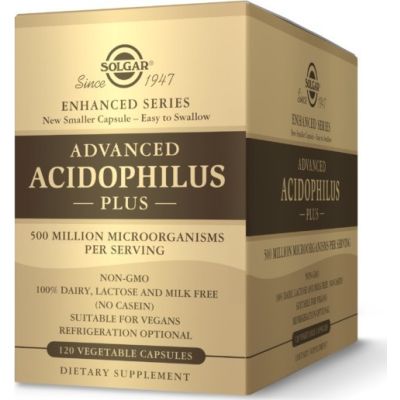 Solgar Advanced Acidophilus Plus Προβιοτικά 60+60 φυτικές κάψουλες