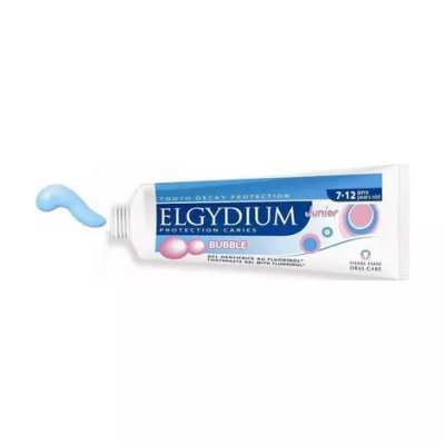 Elgydium Οδοντόκρεμα Junior Bubble 50ml 1400 ppm με Γεύση Τσιχλόφουσκα για 7+ χρονών