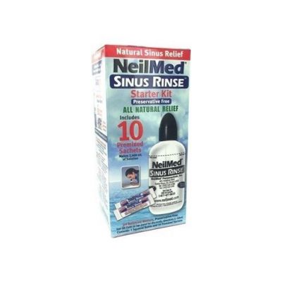 NeilMed Sinus Rinse Starter Kit Σύστημα Φυσικής Θεραπευτικής Ανακούφισης των Ρινικών Παθήσεων 10 φάκελλοι
