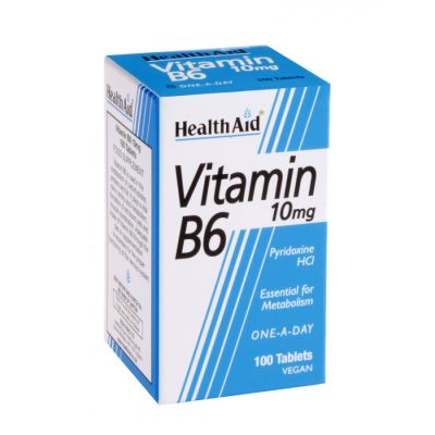 Health Aid  Vitamin B6 100mg  Πυριδοξίνη 90 tabs