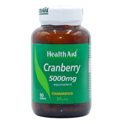 HEALTH AID Cranberry Extract 5000mg Συμπλήρωμα Διατροφής για Ενύσχιση του Ουροποιητικού Συστήματος 60 ταμπλέτες