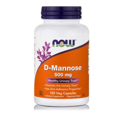 Now D-Mannose Συμπλήρωμα Διατροφής για Το Ουροποιητικό 500mg 120veg.caps