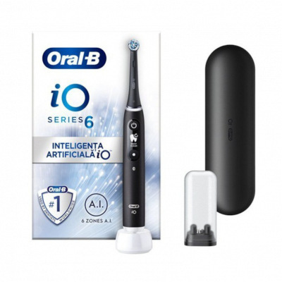 ORAL B iO Series 6 Magnetic Black Lava Ηλεκτρική Οδοντόβουρτσα Μαύρη 1τεμ