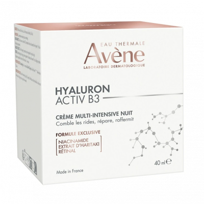 Avene Hyaluron Activ B3 Κρέμα Προσώπου Νυκτός με Υαλουρονικό Οξύ για Ενυδάτωση & Αντιγήρανση 40ml
