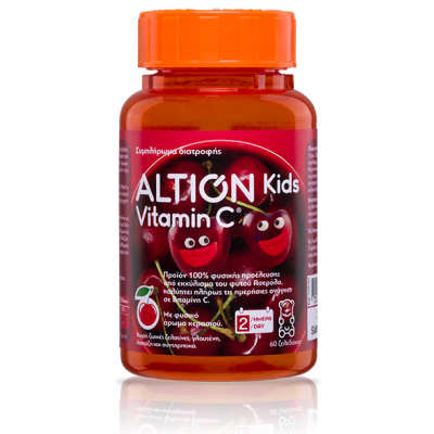 ALTION KIDS VITAMIN C  60 παιδικά ζελεδάκια με γεύση κεράσι
