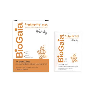 BIOGAIA Protectis ORS Family 7 φακελάκια με γεύση πορτοκάλι