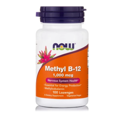 Now Methyl-B12 Συμπλήρωμα Διατροφής για το Νευρικό Σύστημα 1000mg 100loz.