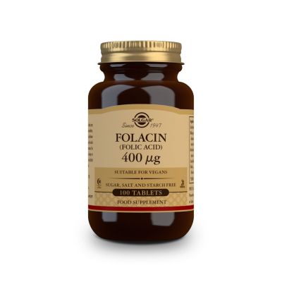 SOLGAR Folacin (Folic Acid) 400 μg x 100 ταμπλέτες