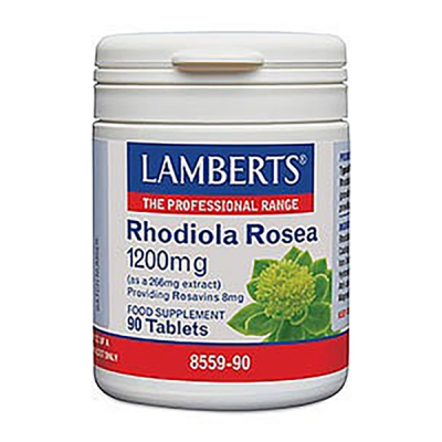 LAMBERTS  Rhodiola Rosea 1200mg Χρυσή Ρίζα Συμπλήρωμα για Φυσική & Πνευματική Ενέργεια 90 Tabs