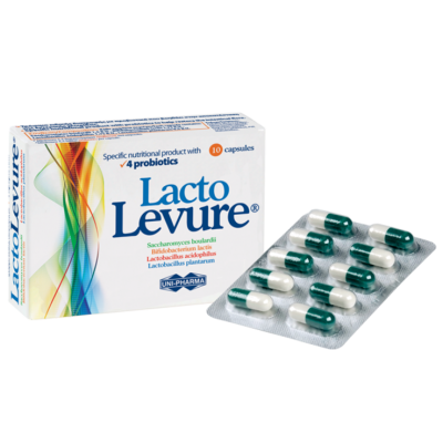 LACTO LEVURE με 4 Προβιοτικά 10 κάψουλες