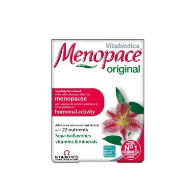 VITABIOTICS Menopace Original Συμπλήρωμα Διατροφής για τη Ρύθμιση της Ορμονικής Δραστηριότητας 30 δισκία   