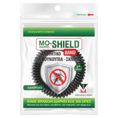 Menarini Mo- Shield Mosquito Αντικουνουπικό Απωθητικό Βραχιόλι για Κουνούπια και Σκνίπες 