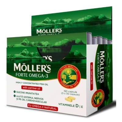 MOLLERS FORTE OMEGA-3 Ιχθυέλαιο+Μουρουνέλαιο 150 κάψουλες