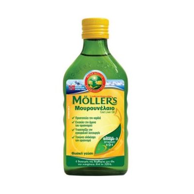 Moller's Cod Liver Oil Μουρουνέλαιο Κατάλληλο για Παιδιά 250ml Natural Φυσική Γεύση