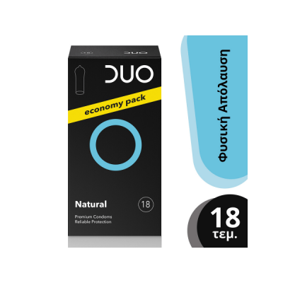 DUO Natural Condom Economy Pack Προφυλακτικά 18 τεμ.