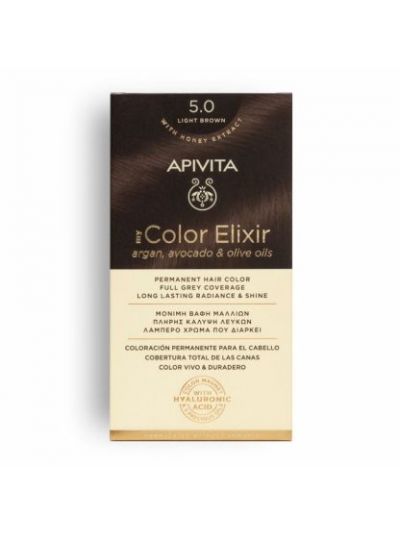APIVITA My Color Elixir Βαφή Μαλλιών Light Brown (Καστανό Ανοιχτό) 5.0