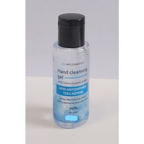 HAND CLEANSING GEL WITH 70% ALCOHOL Πανθενόλη και αλόη 100ml