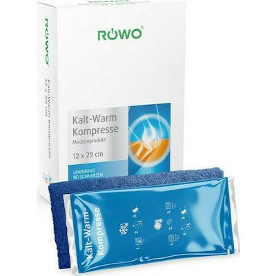 ROWO Κομπρέσες Κρυοθεραπείας/ Θερμοθεραπείας με Velcro & Ελαστική Ταινία Στερέωσης 12x29cm 2τμχ