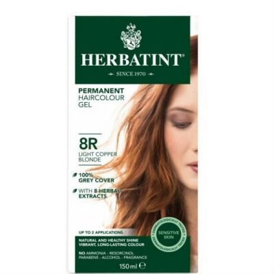 Herbatint Permanent Haircolor Gel 8R Ξανθό Ανοικτό Χαλκού 