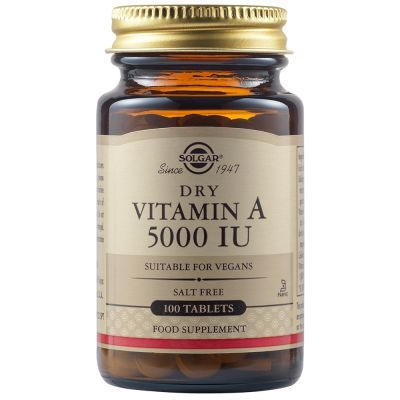 SOLGAR Vitamin A 5000 IU x 100 ταμπλέτες