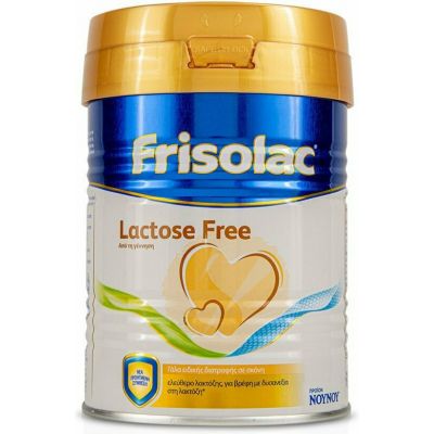 ΝΟΥΝΟΥ Frisolac Lactose Free Γάλα σε Σκόνη Χωρίς Λακτόζη 0m+ 400gr