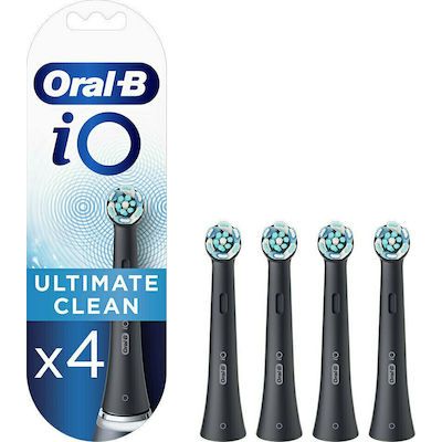 ORAL-B iO Ultimate Cleaning Black Ανταλλακτικές Κεφαλές 4 τμχ