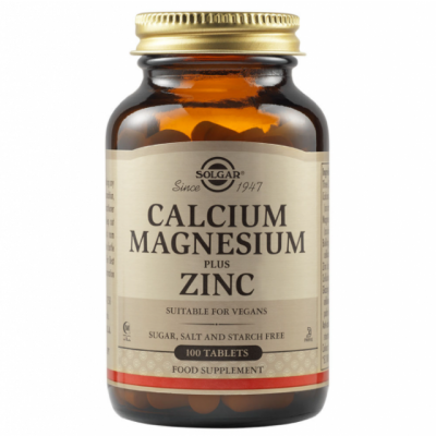 Solgar Calcium Magnesium Plus Zinc 100Tablets