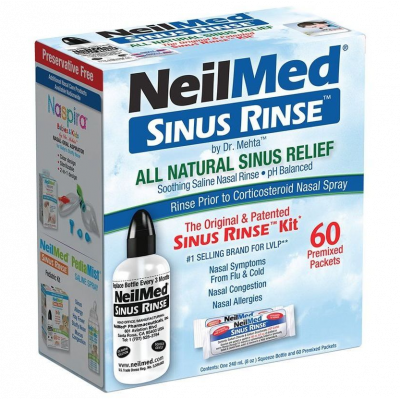 NeilMed The Original Sinus Rinse Kit Σύστημα Ρινικών Πλύσεων 60 φακελάκια