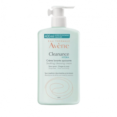 Avene Cleanance Hydra Soothing Cleansing Cream Καταπραϋντική Κρέμα Καθαρισμού, 400ml