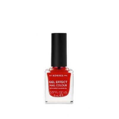 KORRES Gel Effect Nail Colour 48 Coral Red 11ml