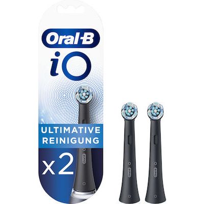 ORAL-B iO Ultimate Cleaning Black Ανταλλακτικές Κεφαλές 2 τμχ