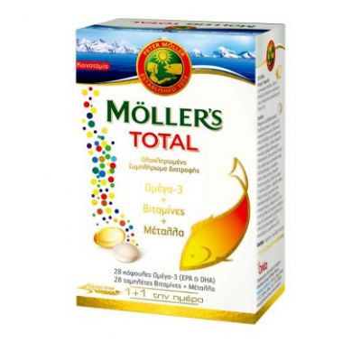 MOLLER'S Total Ολοκληρωμένο Συμπλήρωμα Διατροφής 28caps+28tabs