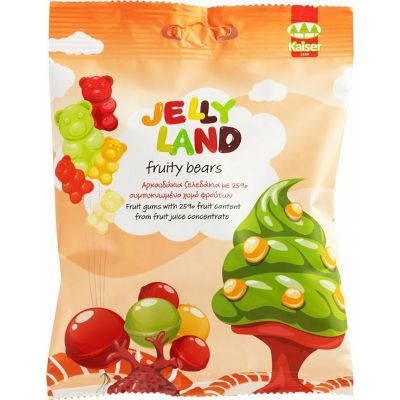 Kaiser Jelly Land Αρκουδάκια Ζελεδάκια με Χυμό Φρούτων 100 g