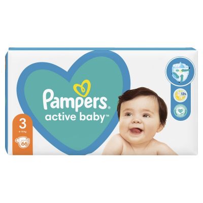 Pampers Active Baby No3 6-10kg 44 τεμ.