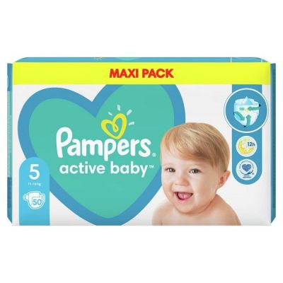 Pampers Active Baby No5 11-16kg 50τεμ.