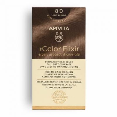 APIVITA My Color Elixir Βαφή Μαλλιών Light Blonde (Ανοιχτό Ξανθό) 8.0