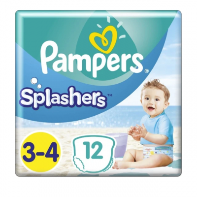 Pampers Splashers Πάνες Μαγιό για τη Θάλασσα Νο. 3-4 για 6-11kg 12τεμ.