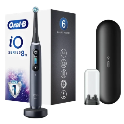 Oral B iO Series 8 Ηλεκτρική Οδοντόβουρτσα σε Μαύρο Χρώμα Magnetic Black Onyx 1τεμ.