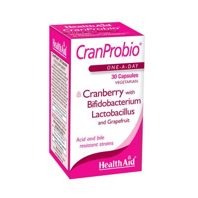 Health Aid Cranprobio Προβιοτικά με Κράνμπερυ & Γκρέιπ φρουτ 30caps