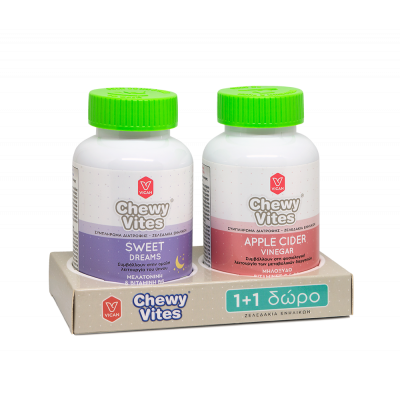 CHEWY VITES ADULTS SWEET DREAMS 60 ζελεδάκια + ΔΩΡΟ CHEWY VITES APPLE CIDER 60 ζελεδάκια