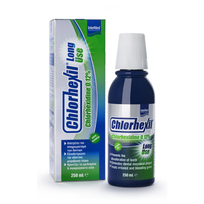Intermed Chlorhexil Long Use 0,12% Mouthwash -Στοματικό Διάλυμα 250ml