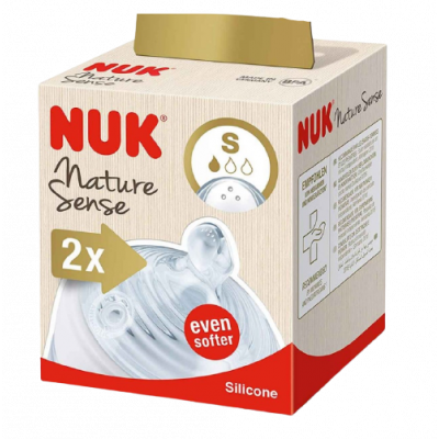 NUK Nature Sense Θηλή Softer Σιλικόνης μέγεθος S 2τμχ