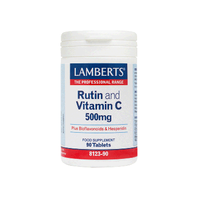 LAMBERTS Rutin and Vitamin C 500mg 90tabs