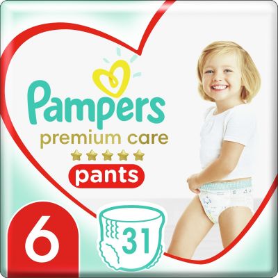 Pampers Premium Care Pants Jumbo Pack No6 15+Kg 31τμχ