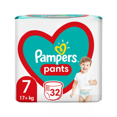 Pampers Pants No 7 για 17+ kg 32τεμ.